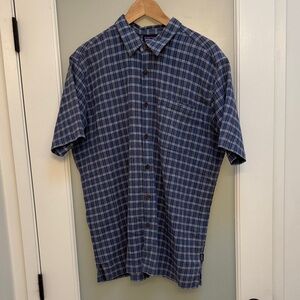 Patagonia Navy Checkered Men's A/C Shirt